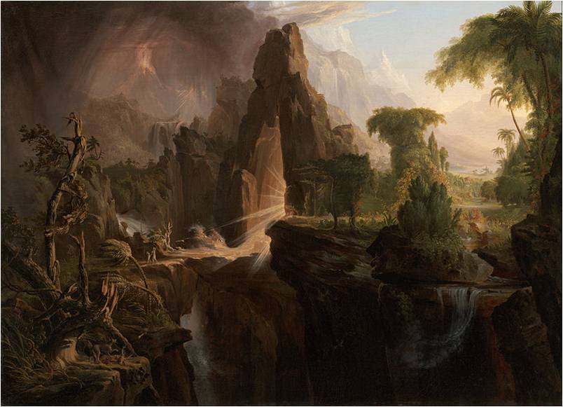 Thomas Cole, Expulsion from the Garden of Eden, 1828