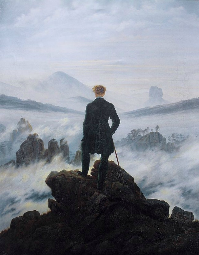 Caspar David Friedrich, Wanderer above the Sea of Fog, 1818