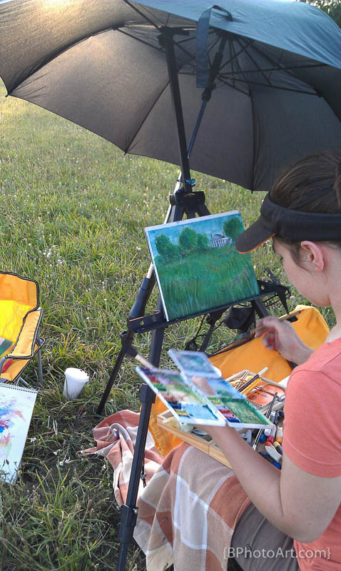 The Art Curator for Kids - Painting en plein air for kids - Painting Outside - Kids Process Art