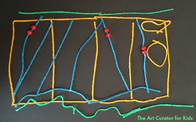 The Art Curator for Kids - Marshall Islands Stick Chart Lesson Plan and Art Project - Navigation Charts from Micronesia