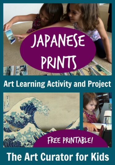 The Art Curator for Kids - Japanese Art for Preschoolers - Mount Fuji ukiyo-e prints - Hokusai lesson for kids - Activity and Printable
