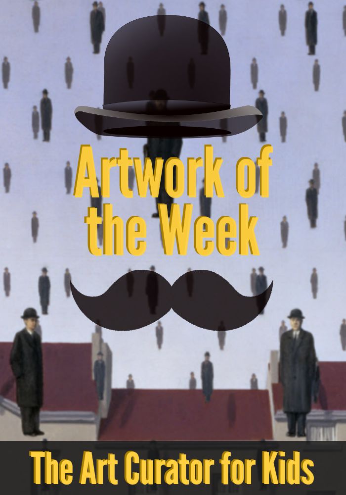 The Art Curator for Kids - Artwork of the Week - René Magritte's Golconda