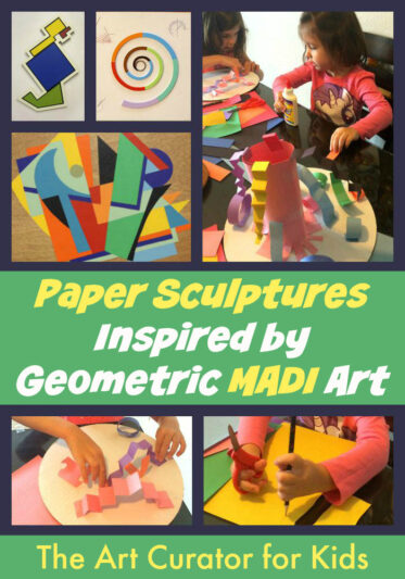 The Art Curator for Kids - Paper Sculptures inspired by Geometric MADI Art - Cultural Art for Kids