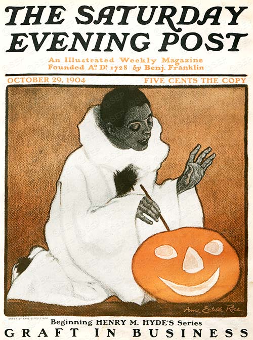 Halloween Art - Bobbing for Apples by J.C. Leyendecker November 1, 1913