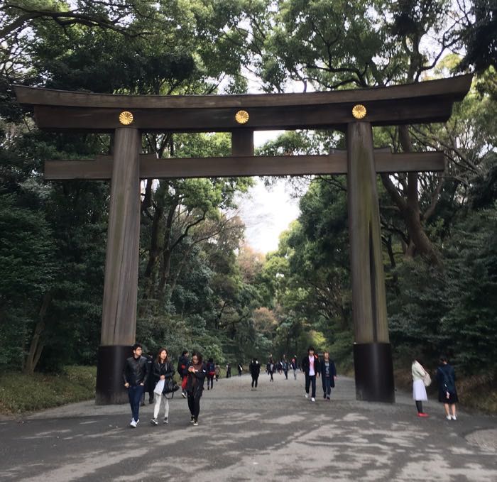 Japan Meiji Shrine Torii Gate
