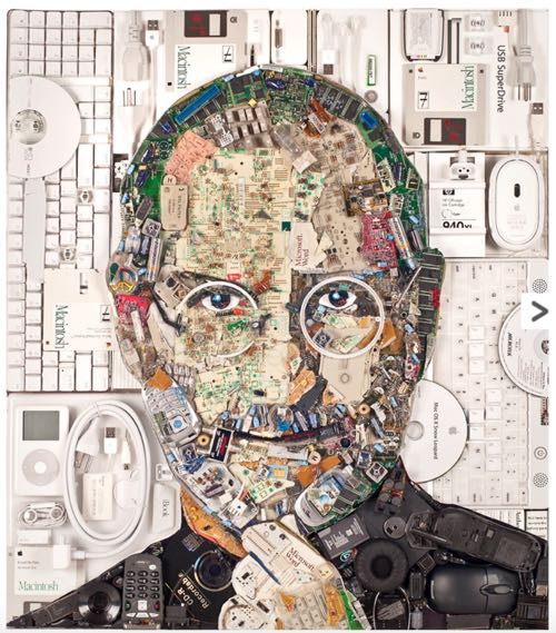 Portraits Made Using Non Traditional Art Materials 