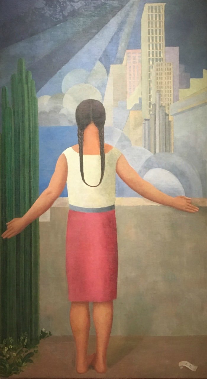 Angel Zarraga, The Northern Border of Mexico, 1927 mexican art american dream