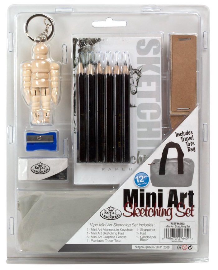 art supplies for teens - mini sketch set