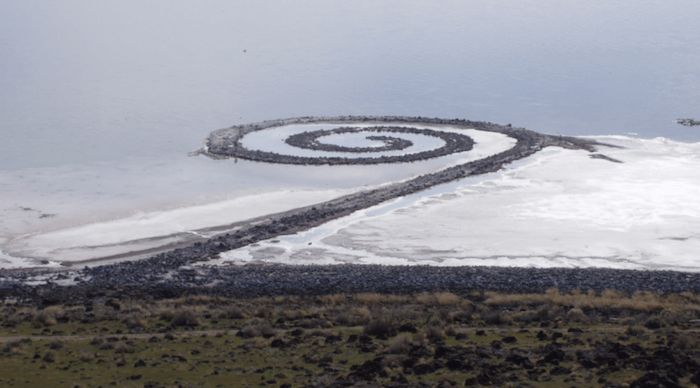 the spiral jetty art lesson