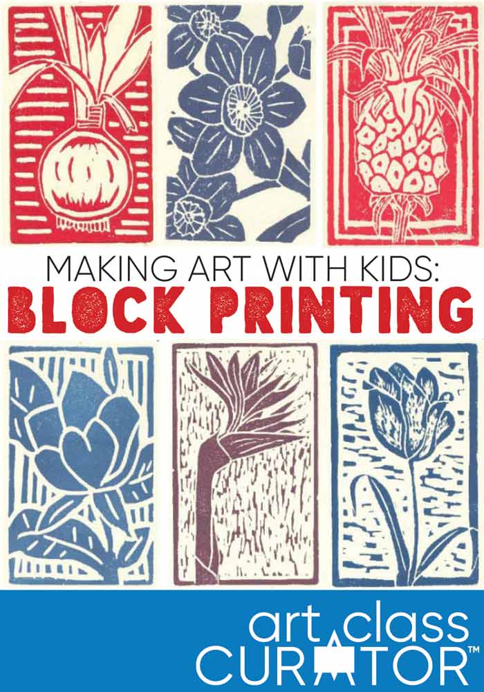 Making Art with Kids: Block Printing Lesson